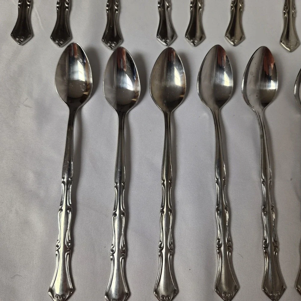 Onieda Colonial Mood Northland Stainless Ice Tea Spoons‎ Vintage Replacement